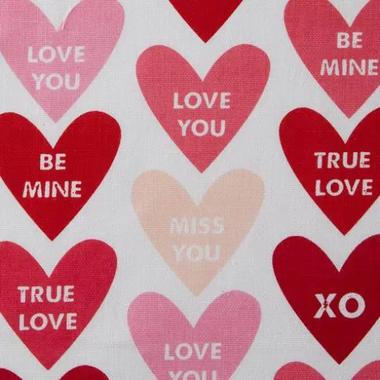 DII&reg; 72" Conversation Hearts Print Table Runner {6}