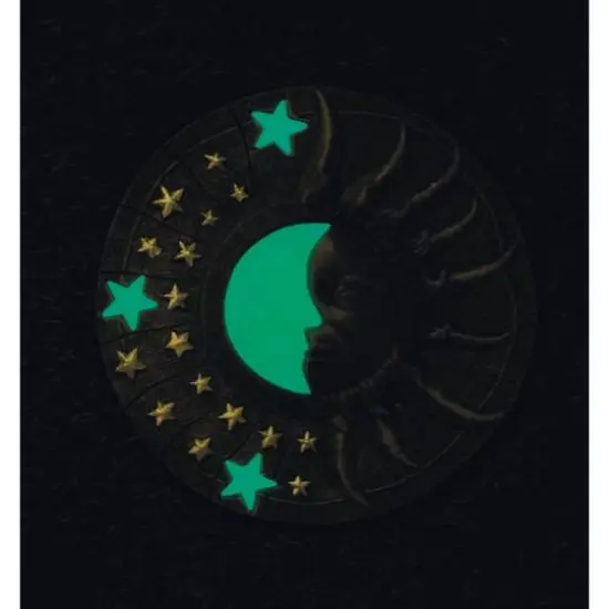 10.5" Celestial Glow-In-Dark Outdoor Stepping Stone {8}