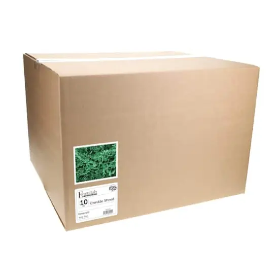 Essentials by Leisure Arts Crinkle Shred Box, 10lb. Emerald {4}