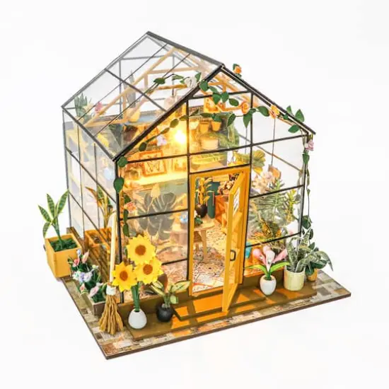 Sparkly Selections Sunshine Flower Green House DIY Miniature Kit {1}
