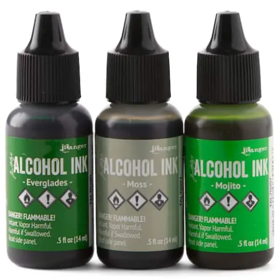 Tim Holtz&reg; Mint & Green Spectrum Alcohol Inks, 3ct. {8}