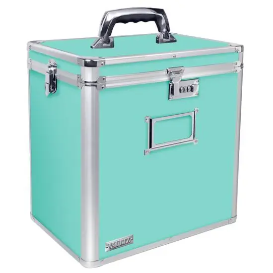 Vaultz Mint Vinyl Record Storage Case {1}