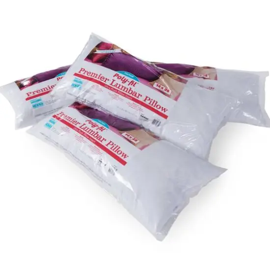 Poly-Fil&reg; Premier&trade; 4ct. Lumbar Pillow Insert, 14'' x 28'' {5}