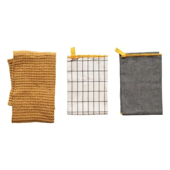Multi Cotton Tea Towels Set, 3ct. {1}
