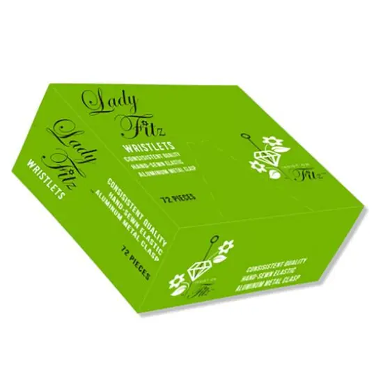 JAM Paper Lady Fritz Silver Elastic Wristlets {1}