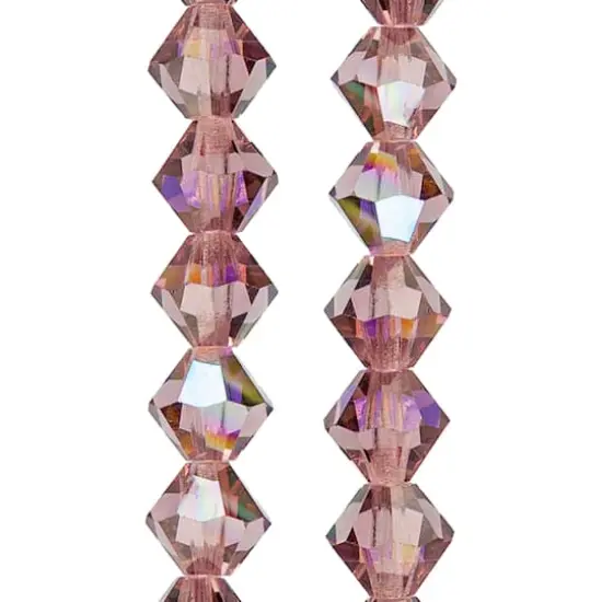 Preciosa Glass Crystal Bicone Beads, 6mm by Bead Landing&trade; Light Amethyst AB {1}