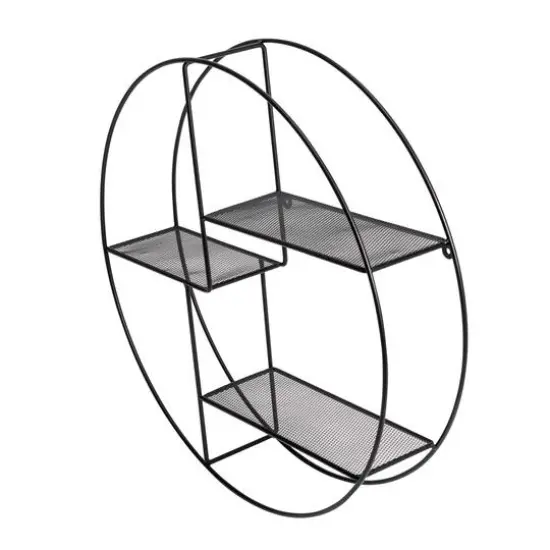 Honey Can Do 3-Tier Steel Circle Wall Shelf {6}