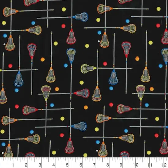 Fabric Traditions Lacrosse Cotton Fabric {3}