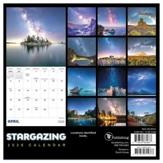 2026 Stargazing Mini Calendar {6}