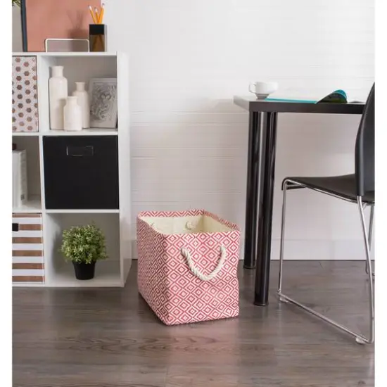 DII&reg; Small Geo Diamond Rectangle Paper Bin Rust {5}