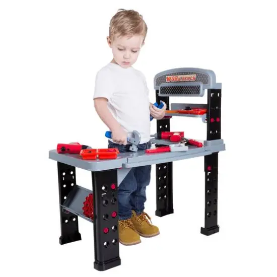 Toy Time Woodworking & Mechanic Workshop Tool Bench {4}