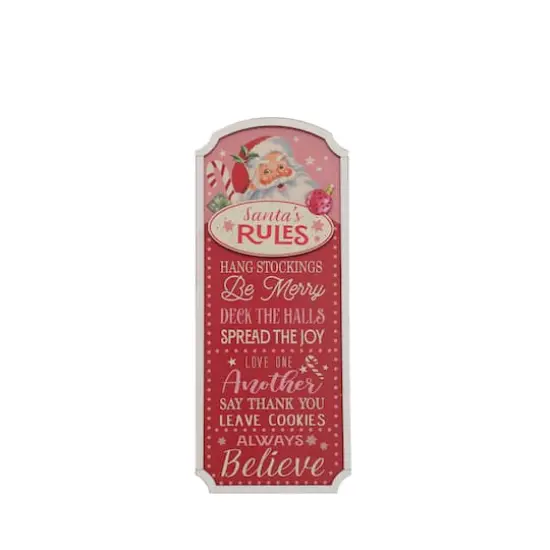 10.75" Santa's Rules Tabletop Sign by Ashland&reg; {1}