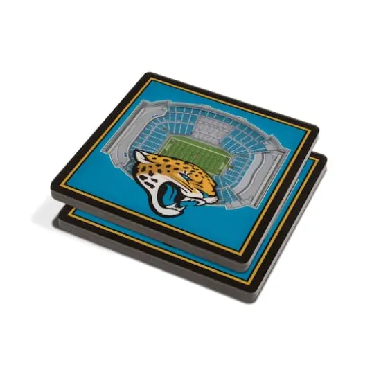 3D StadiumView Coasters Jacksonville Jaguars {1}