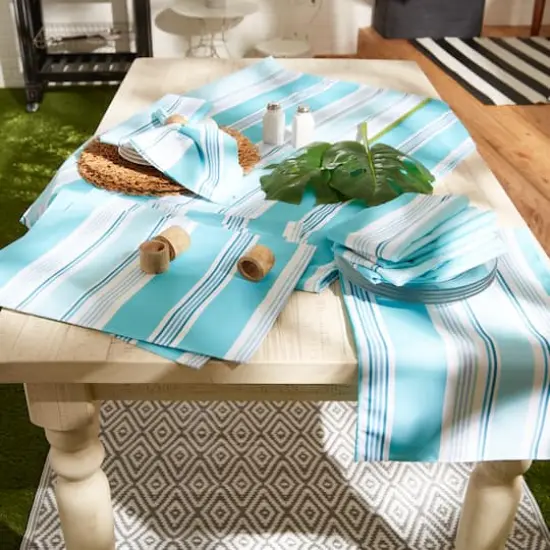 DII&reg; Beach House Stripe Print Outdoor Tablecloth 60x84" {6}