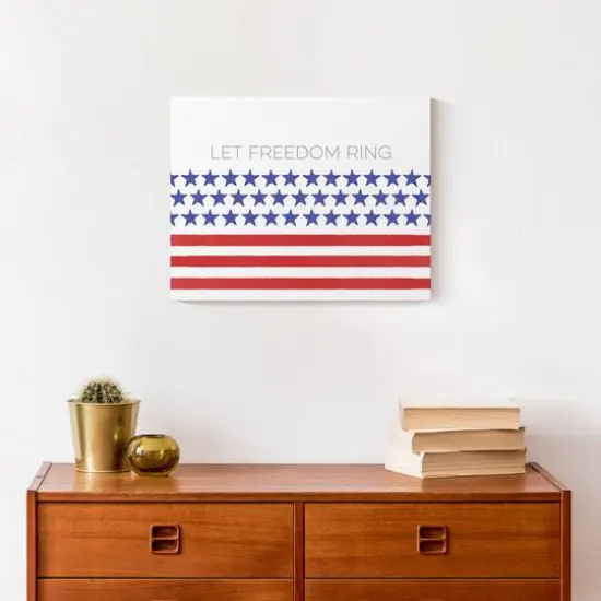 Let Freedom Ring Canvas Wall Art {5}