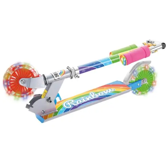 Rainbow Scooter With Flashing Wheels {3}