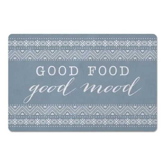 Good Food Good Mood Floor Mat {1}