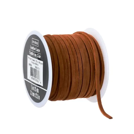 Suede Leather Lace by ArtMinds&trade; Medium Brown {4}