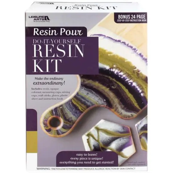 Leisure Arts&reg; Purple Box Resin Pour Kit {1}