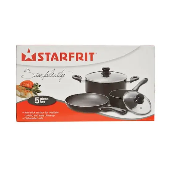 Starfrit Simplicity 5-Piece Cookware Set with Bakelite Handles {5}