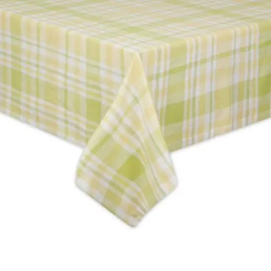 Lemon Bliss Plaid Tablecloth 60" x 104" {3}