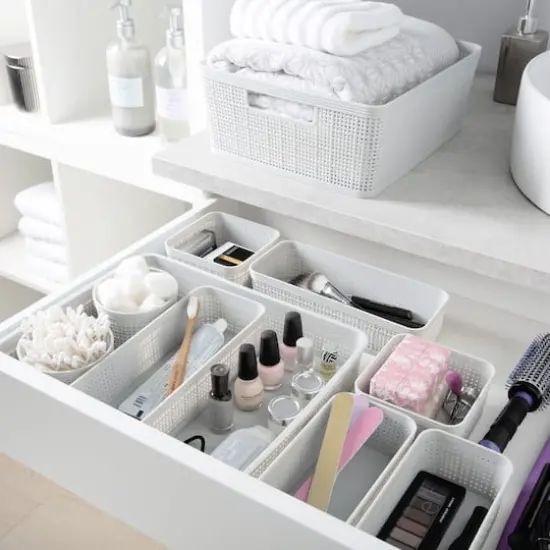 Simplify 10-Piece Organizing Basket Set White {6}