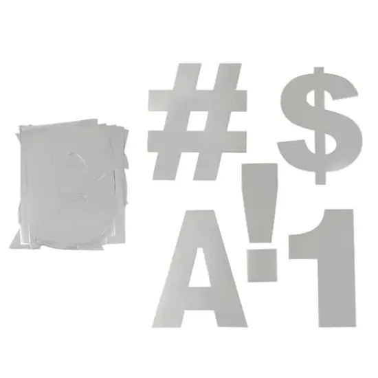 7" Holographic Project Letters, Numbers & Characters by B2C&trade; {1}