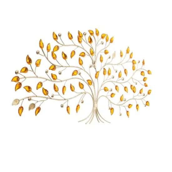 Silver Metal Bohemian Wall Decor, 35" x 2" x 16" {3}