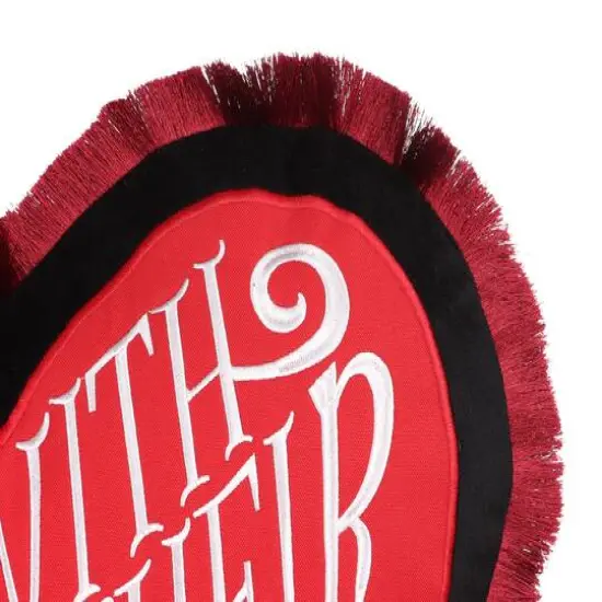 16" Off with Their Heads Heart Accent Pillow by Ashland&reg; {4}