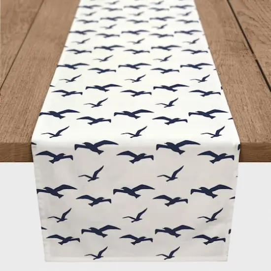 Seagulls Table Runner White/Navy {4}