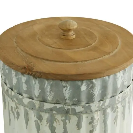White Metal Farmhouse Decorative Jar Set {4}