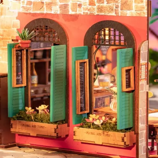 Rolife&reg; Cheers Bar & Dining DIY Miniature House Kit {7}