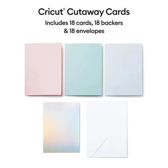 Cricut&reg; R10 Cutaway Cards, Pastel Sampler {3}