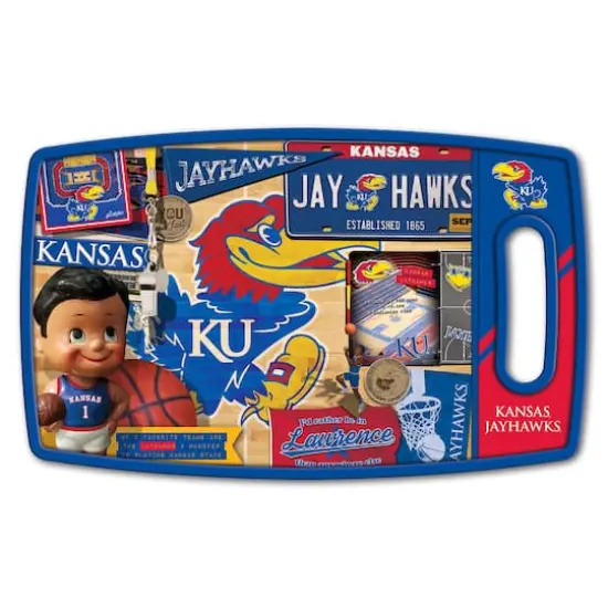 College Retro Series Cutting BoardKansas Jayhawks {1}