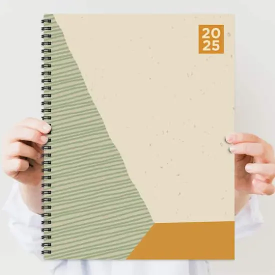 TF Publishing 2025 Large Geometric Weekly Monthly Spiral Planner {8}