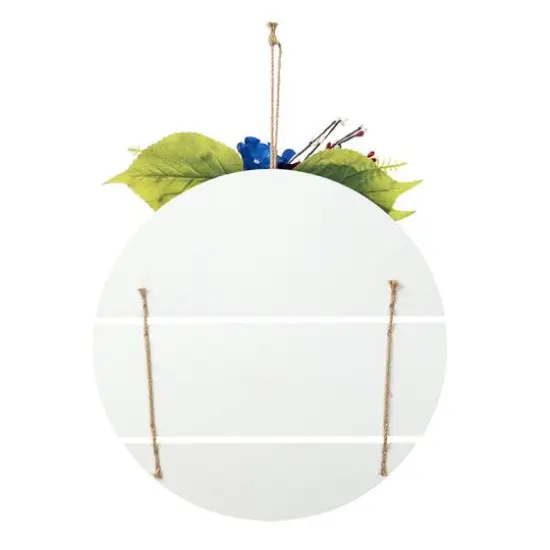 Glitzhome&reg; 14" God Bless America Round Sign {8}