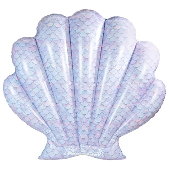 PoolCandy Mermaid Giant 60" Shell Island Float {1}
