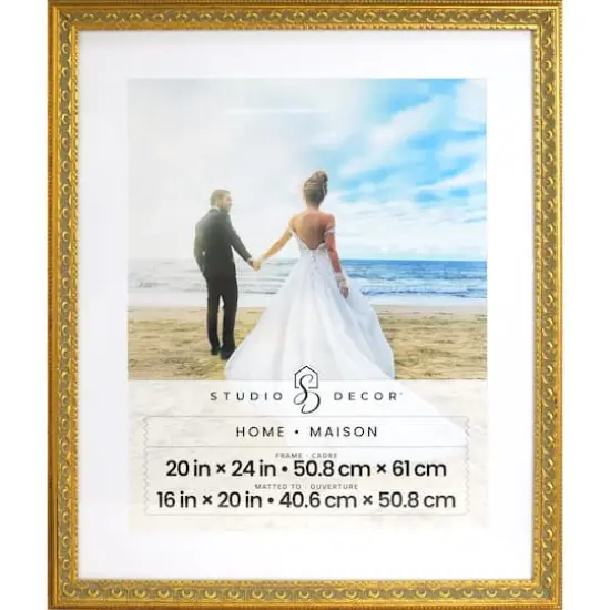 Home Gold Ornate Frame with Mat by Studio D&eacute;cor&reg; {1}
