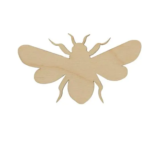 Essentials by Leisure Arts Flat Wood Bee, 24ct. {3}