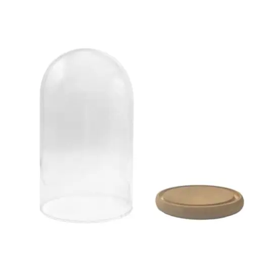 9.5" Glass Cloche with Wood Base by Ashland&reg; {3}