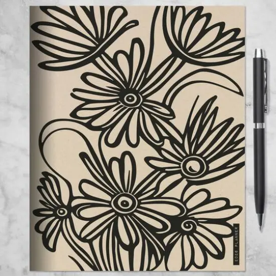 2026 Drawn Daisies Medium Monthly Planner {5}