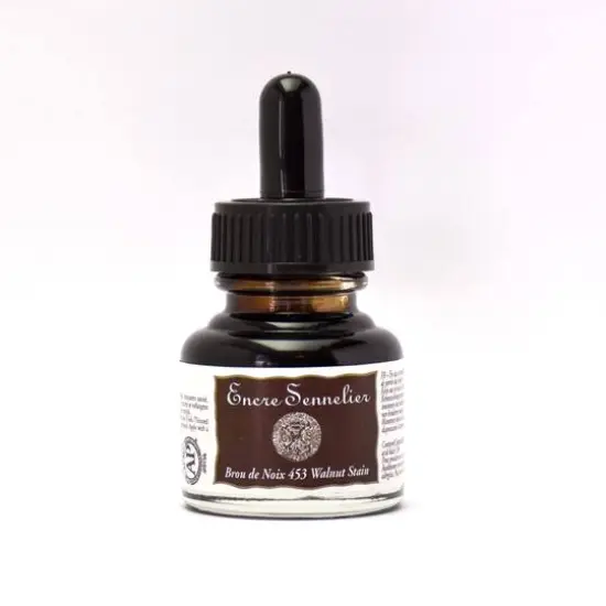Sennelier Drawing Ink, 30mL Walnut Stain {1}