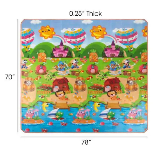 Toy Time Giant Reversible Learning Play Mat {4}