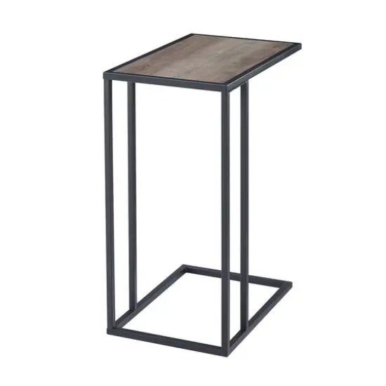 Walker Edison Gray Wash Modern End C Table {4}