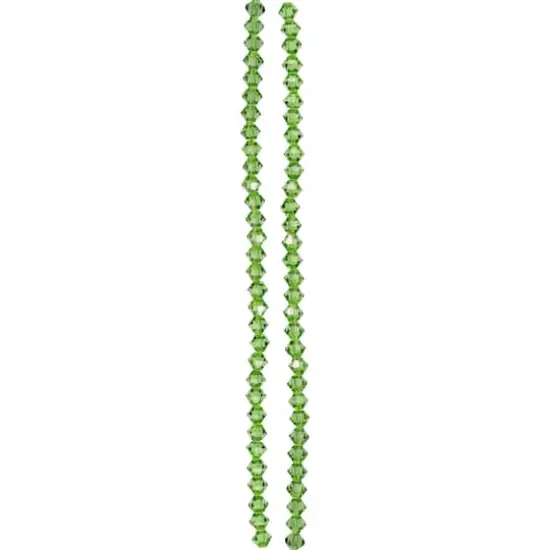 Preciosa Glass Crystal Bicone Beads, 4mm by Bead Landing&trade; Peridot {4}