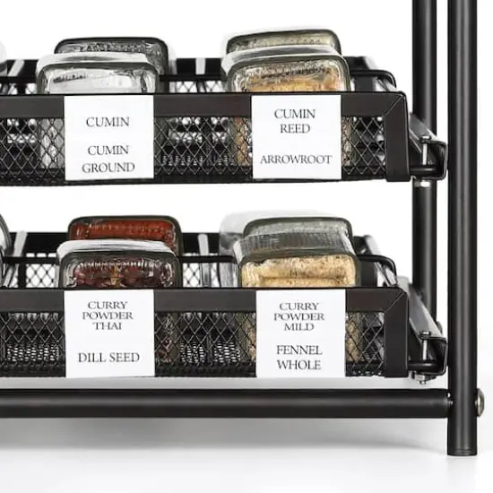 3-Tier 18-Bottle Spice Rack Organizer {5}