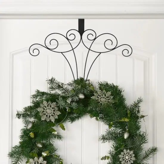 Haute Decor 18" Black Scrollwork Wreath Hanger {3}