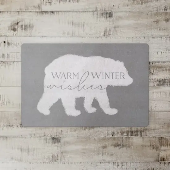 Warm Winter Wishes 27x18 Floor Mat {3}