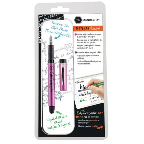 Manuscript CalliCreative StyluScript Pink Barrel Pen {1}