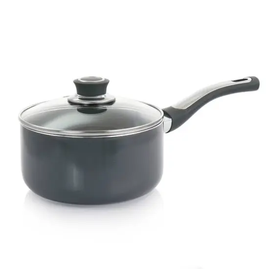 Oster Legacy 2.5qt. Gray Aluminum Nonstick Saucepan {6}